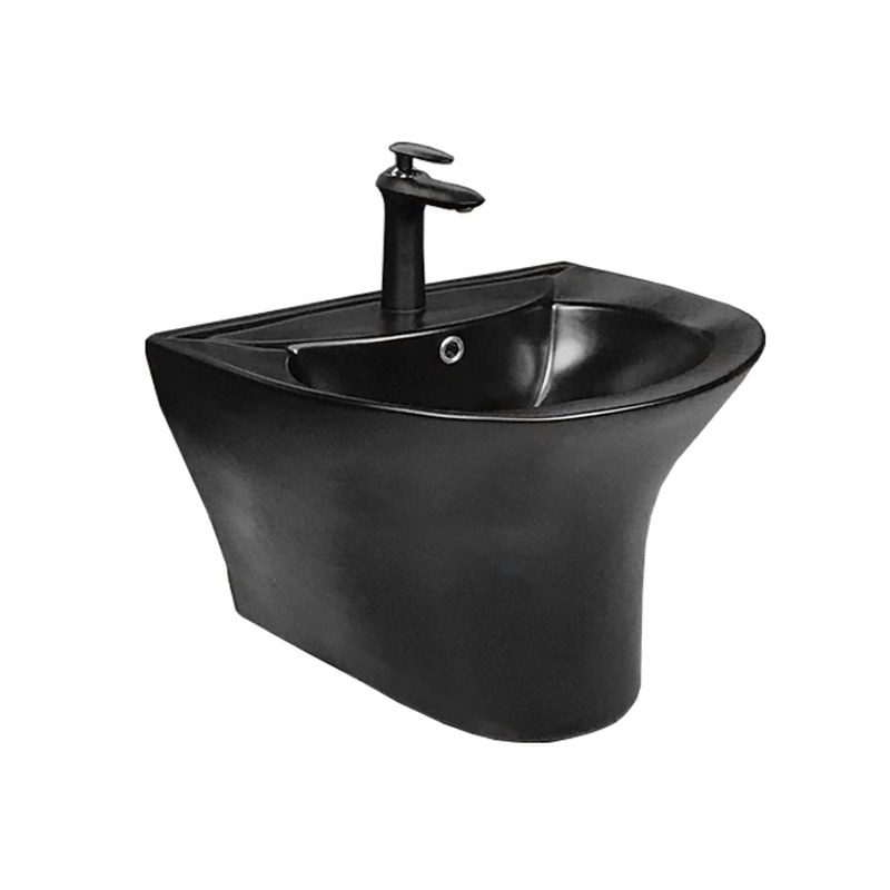 LT-525-M-BL black wall-hung-basins
