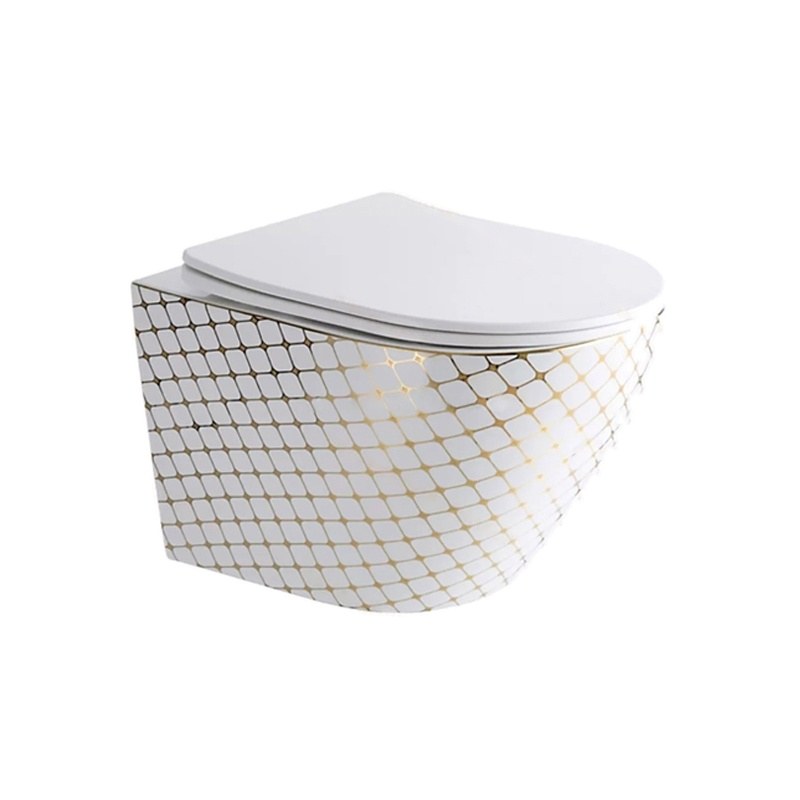 LT-450W-GID-WG4 patterned wall-hung-toilets
