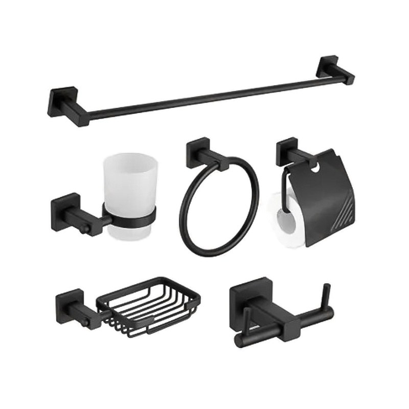 LT-AL4000-6A-B bathroom hardware set, towel bar, bath accessory