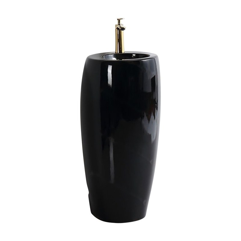 LT-346-CG-BL black pedestal-basins