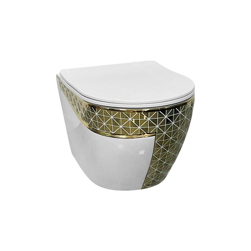 LT-WHT4029-GID-GDW4 patterned wall-hung-toilets