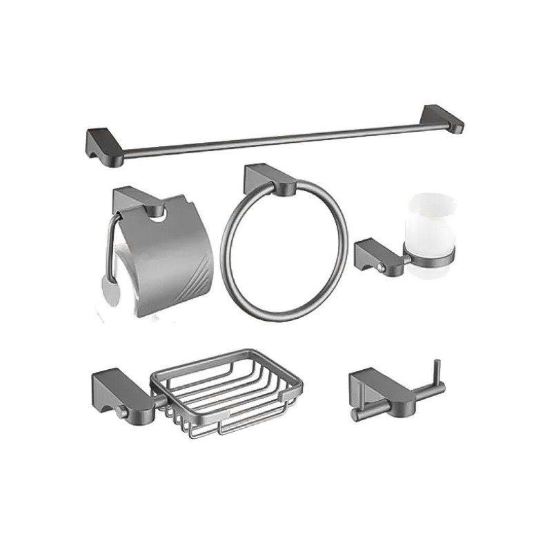 LT-AL8100-6A-GR bathroom hardware set, towel bar, bath accessory
