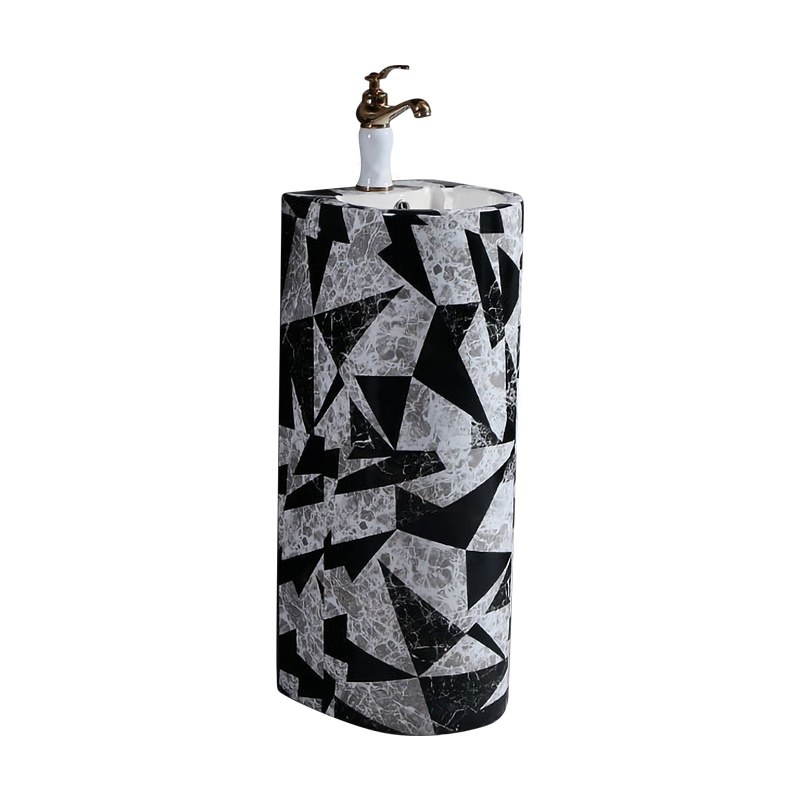 LT-325-DC-CT1 black pedestal-basins