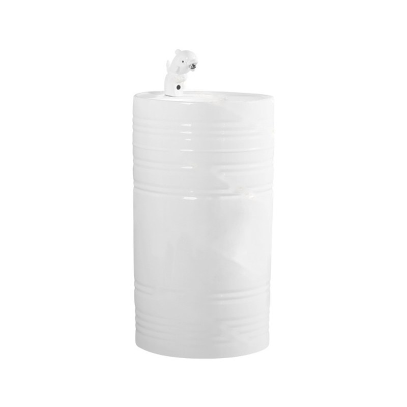 LT-386 white pedestal-basins