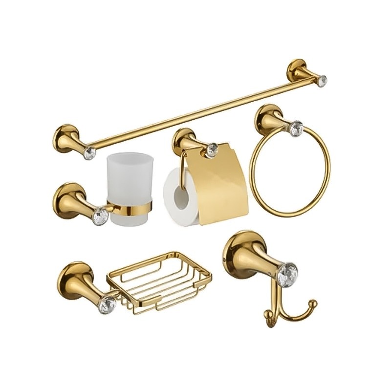 LT-ZS7500-6A-G bathroom hardware set, towel bar, bath accessory