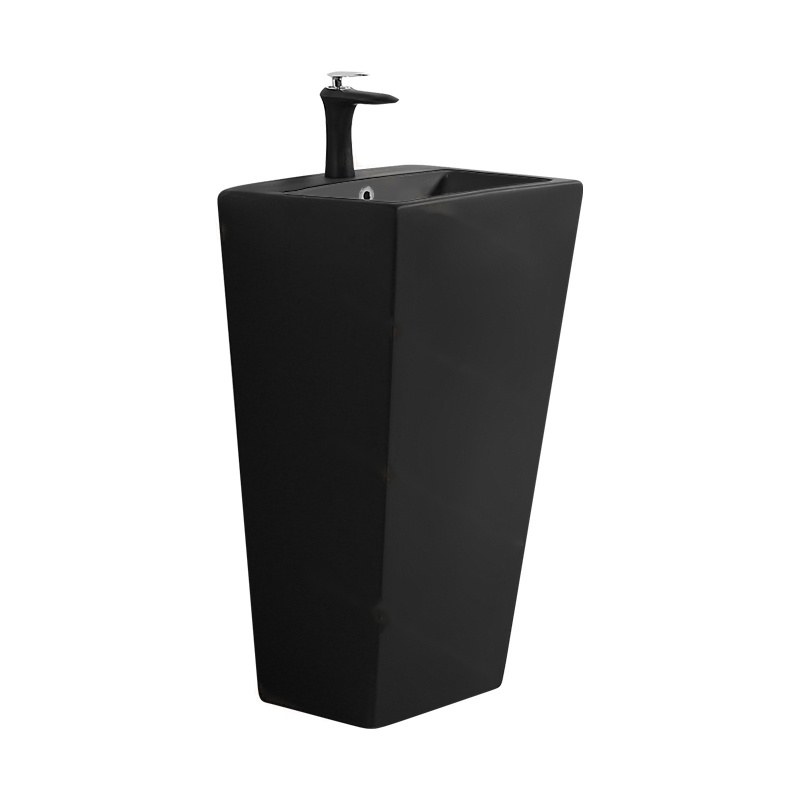 LT-329-M-BL black pedestal-basins
