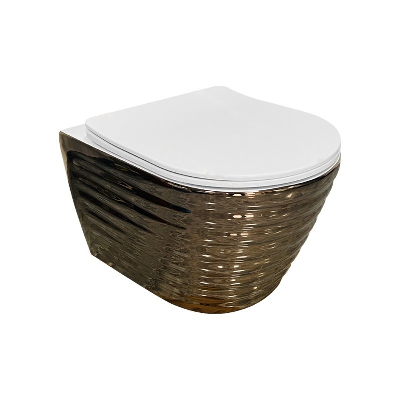 LT-WHT4021-GI-RGW gold wall-hung-toilets