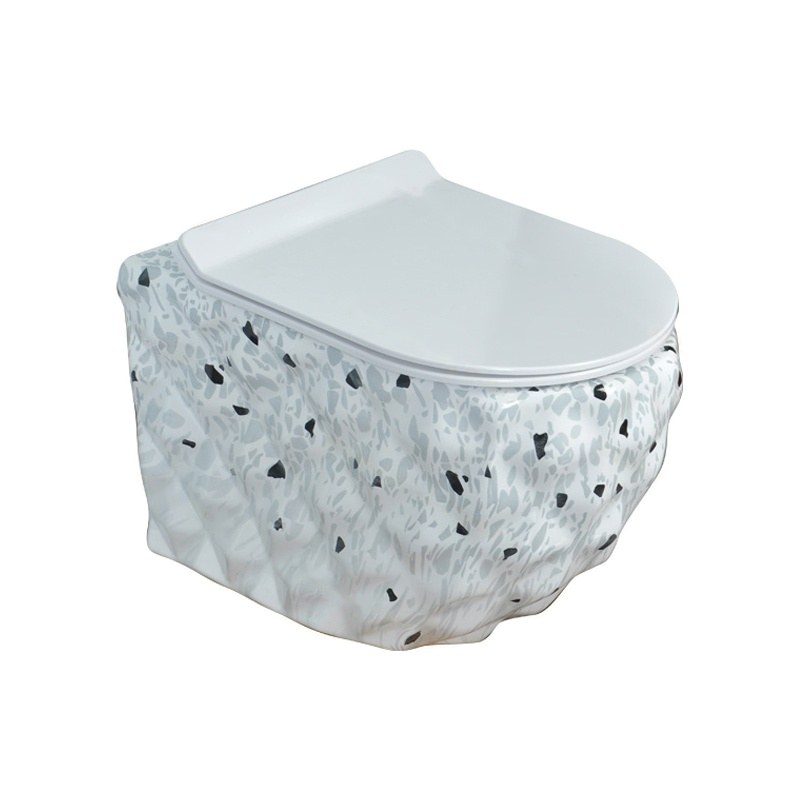 LT-WHT4020-DP-CT23 patterned wall-hung-toilets