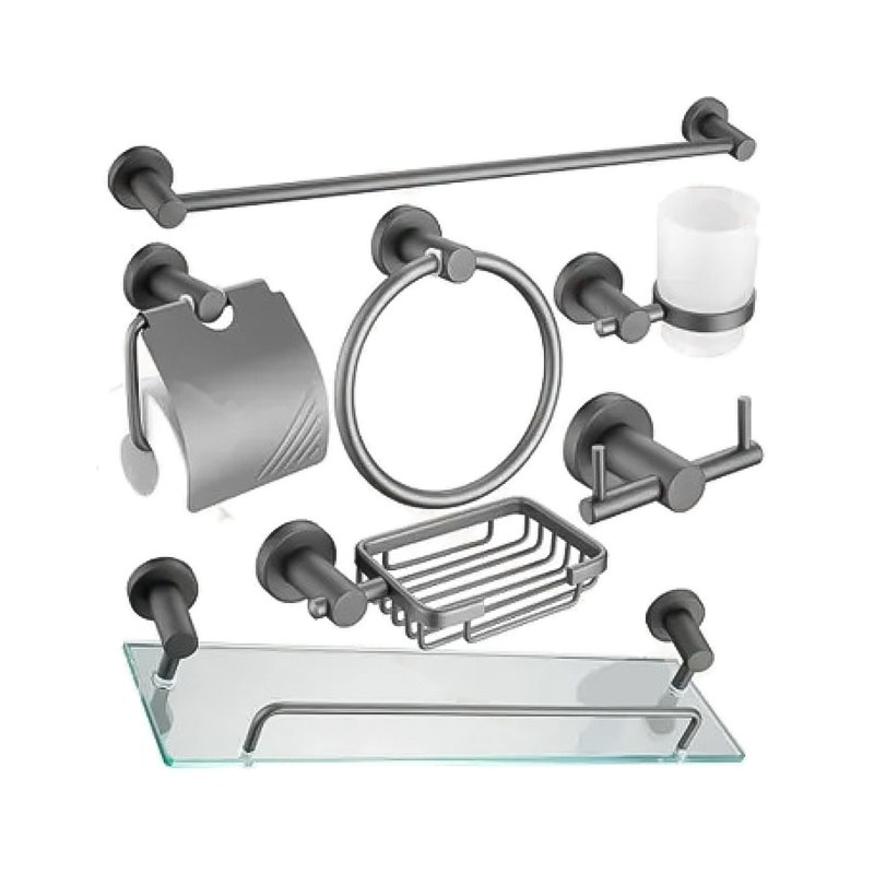 LT-AL8000-7A-GR bathroom hardware set, towel bar, bath accessory