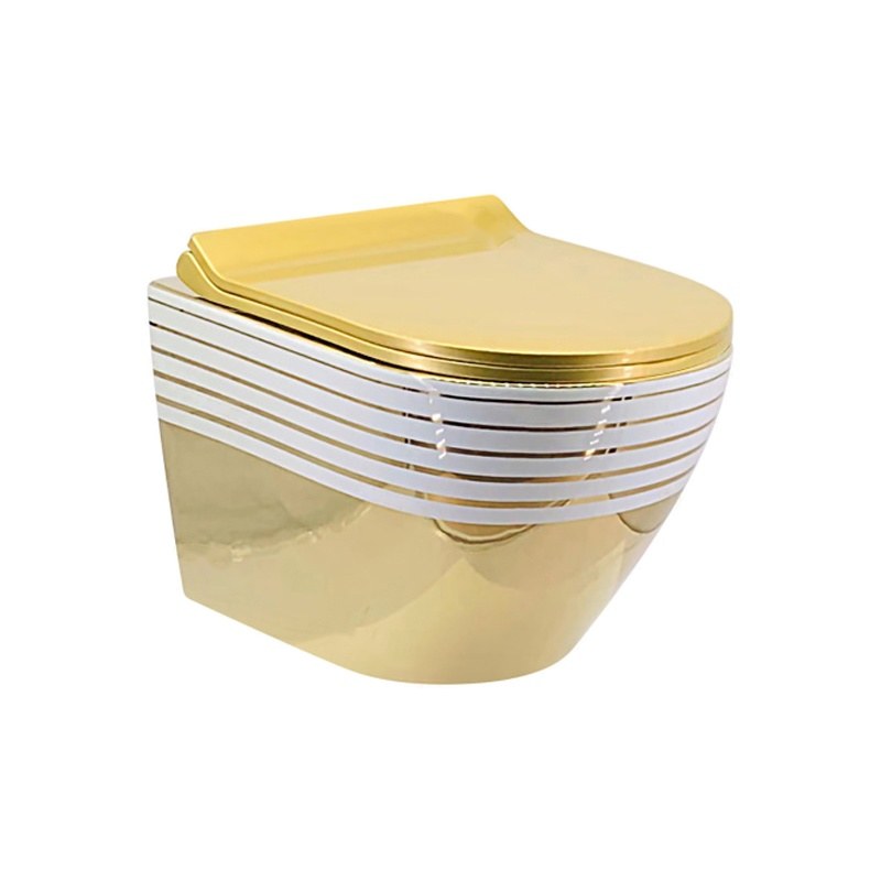 LT-450W-GI-GW2 gold wall-hung-toilets