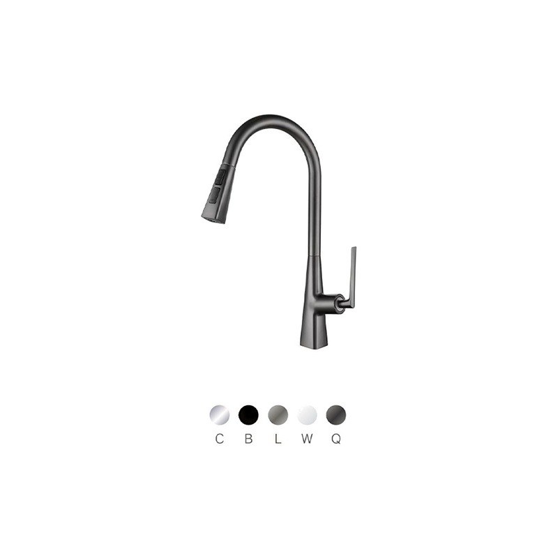 LT-10053-BRA-TCCLSSCLRLT kitchen faucet, kitchen mixer tap, sink faucet