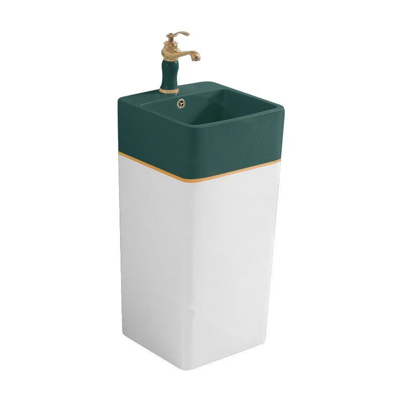 LT-309-FG-TBGBW colored pedestal-basins
