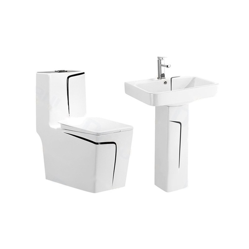 LT-1109-CG-BLL-----LT-354P-WBL white two-piece-toilet-suites