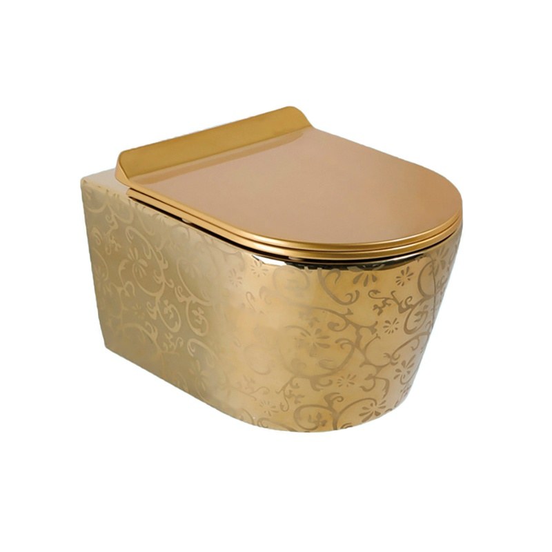 LT-452W-GID-G1 gold wall-hung-toilets