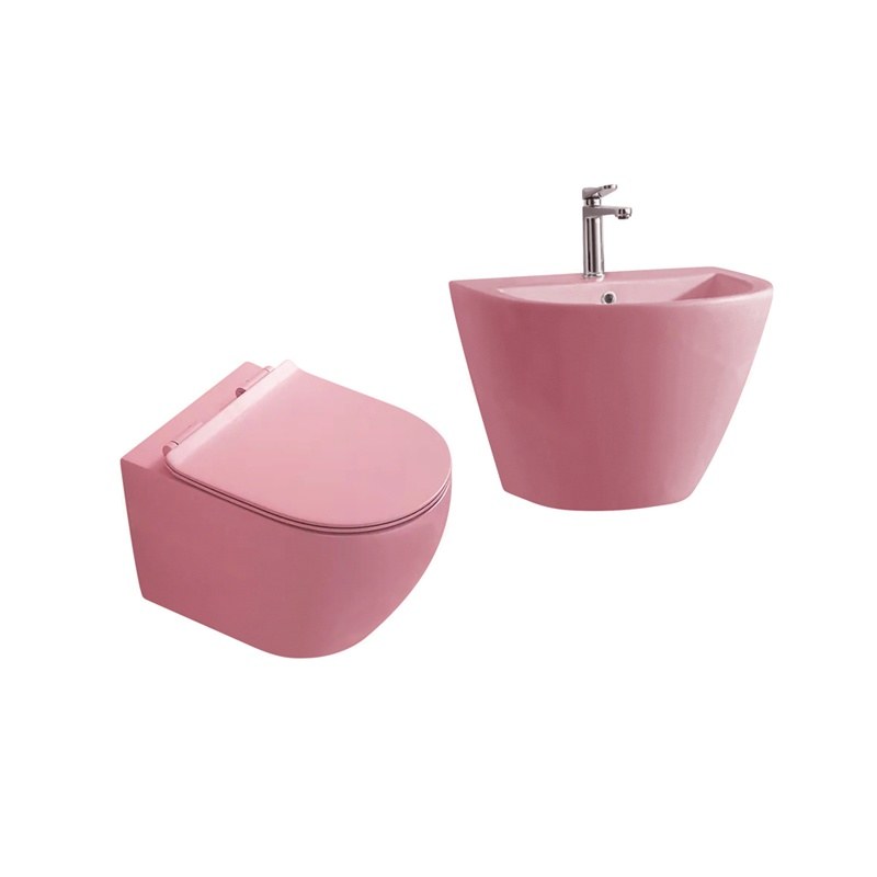 LT-450W-M-LP------LT-501-M-LP white wall-hung-toilet-suites