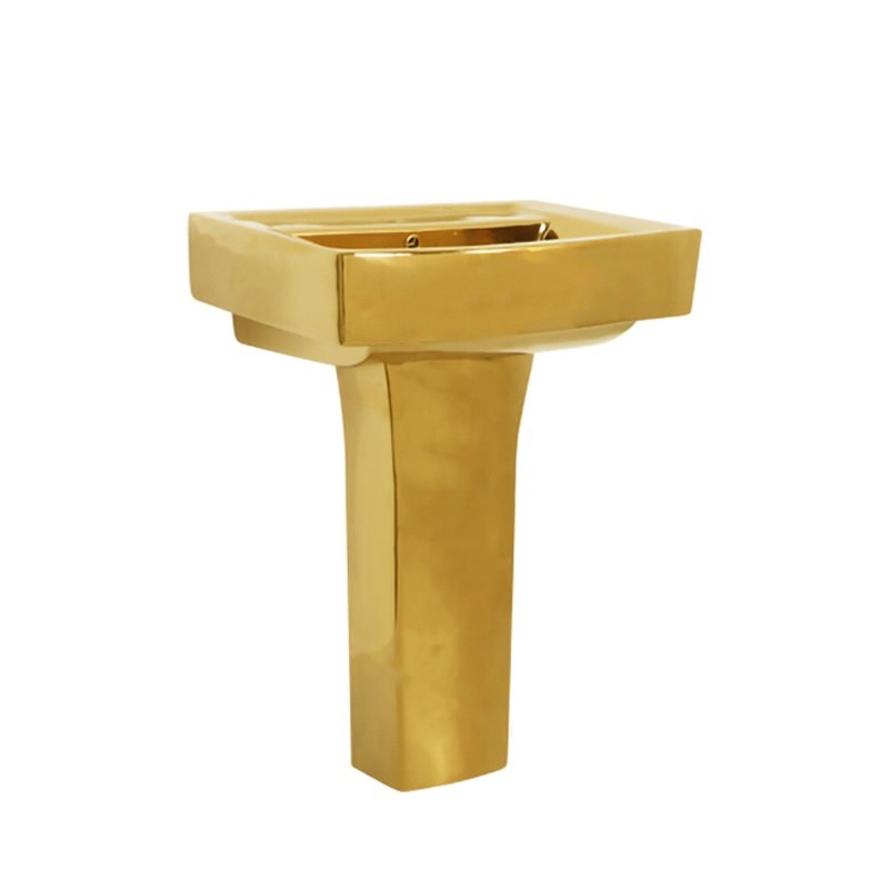 LT-325P-GI-PG gold pedestal-basins