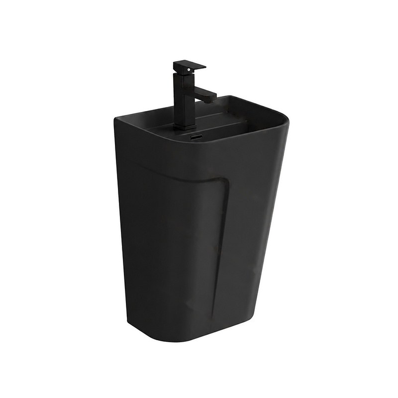 LT-5143-M-BL black wall-hung-basins