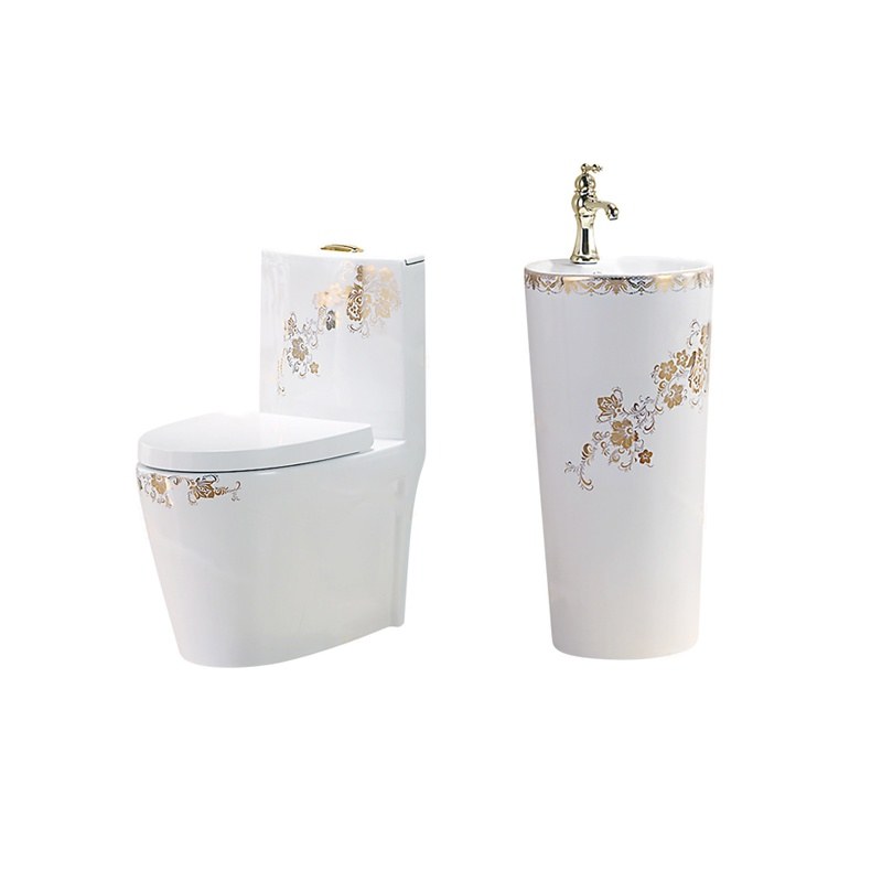 LT-1086-GID-G8----LT-321-GID-G8 white two-piece-toilet-suites