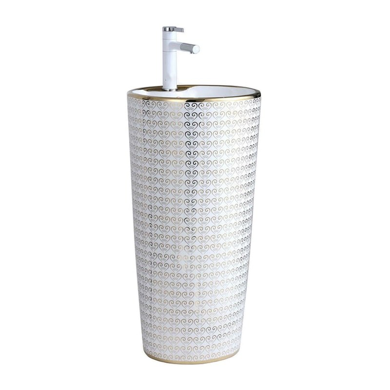 LT-321-GID-SW1 white pedestal-basins