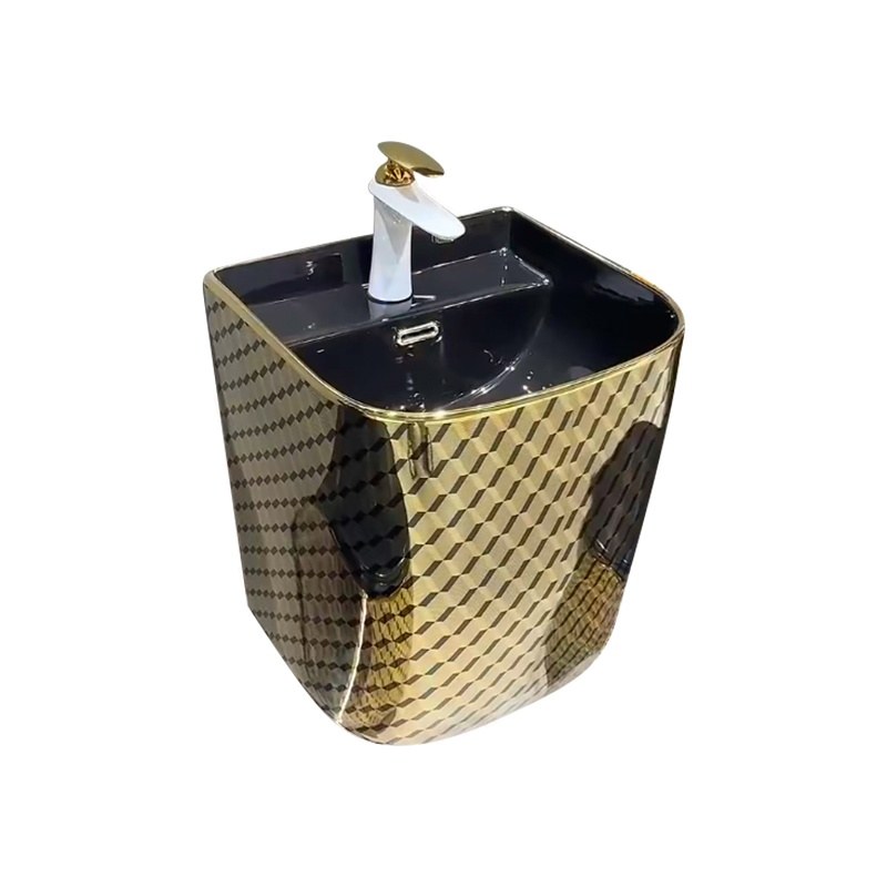 LT-5246-GID-GBL black wall-hung-basins