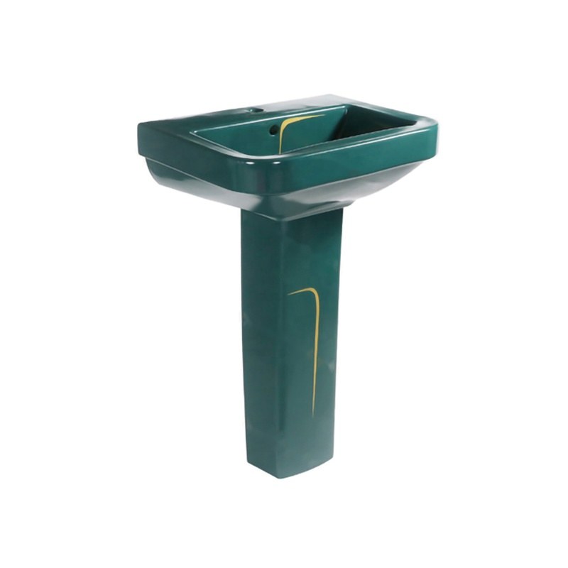LT-350P-CG-BGGL patterned pedestal-basins