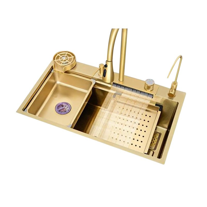 LT-7045FA1LS-Gold kitchen sink, stainless sink, wash basin sink