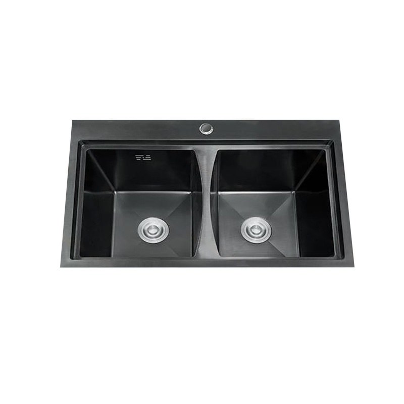 LT-8050DHBE3LS-Black kitchen sink, stainless sink, wash basin sink