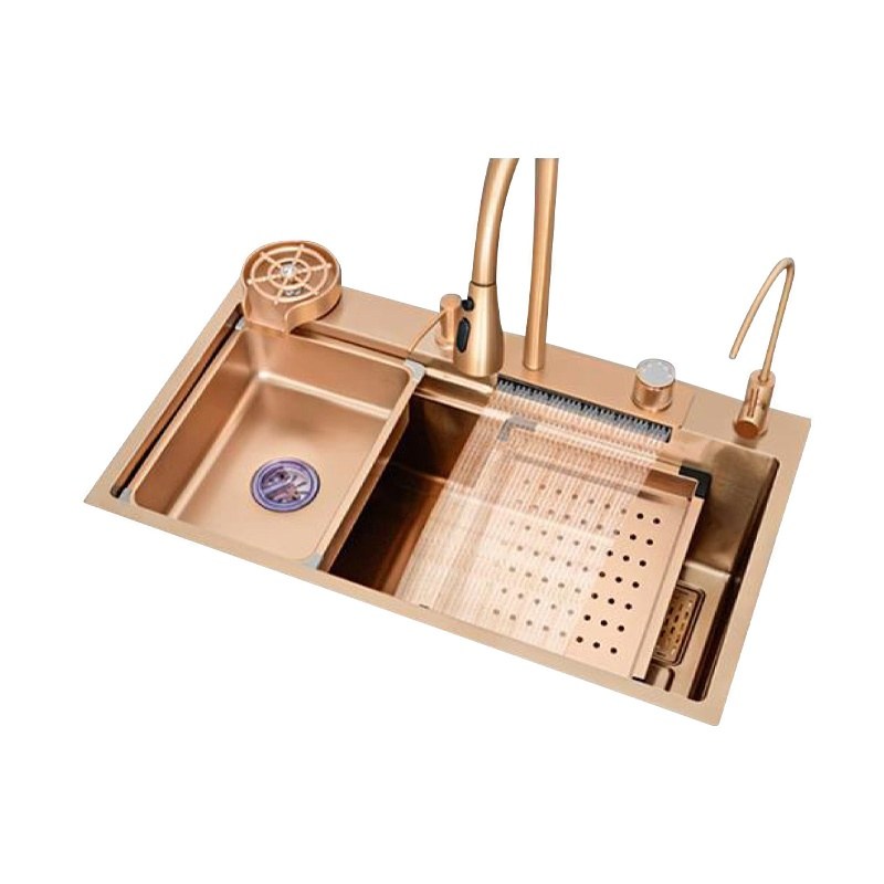 LT-8545FA1LS-Rose-golden kitchen sink, stainless sink, wash basin sink