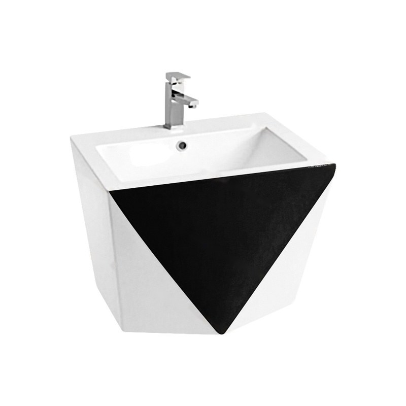 LT-507-CG-WBL black wall-hung-basins
