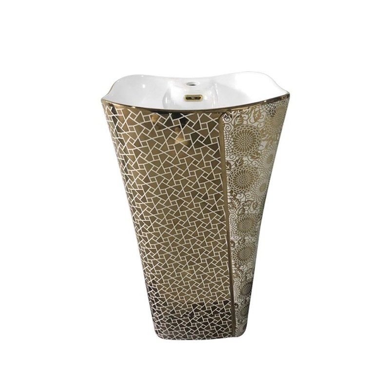 LT-377-GID-GW1 gold pedestal-basins