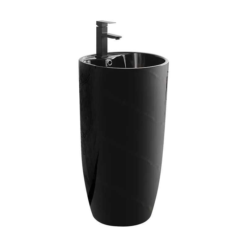 LT-326-CG-BL black pedestal-basins