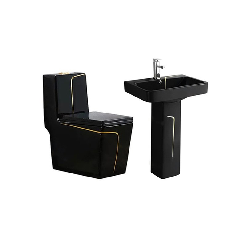 LT-1109-CG-BLGL----LT-354P-CG-BL white two-piece-toilet-suites