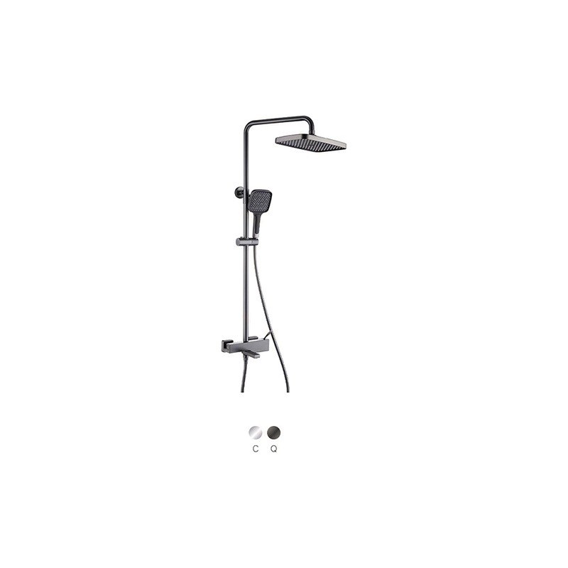 LT-10029-BRA-YTLYHS shower set, shower system, complete shower kit