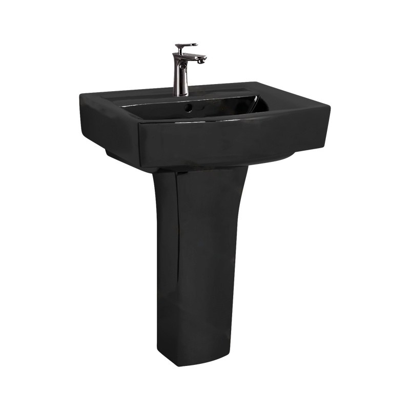 LT-325P-CG-BL black pedestal-basins