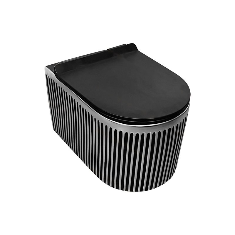 LT-WHT4078-GI-M-BLSG1 black wall-hung-toilets