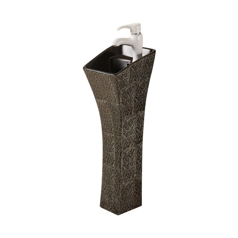 LT-308-HE-M-CT1 black pedestal-basins
