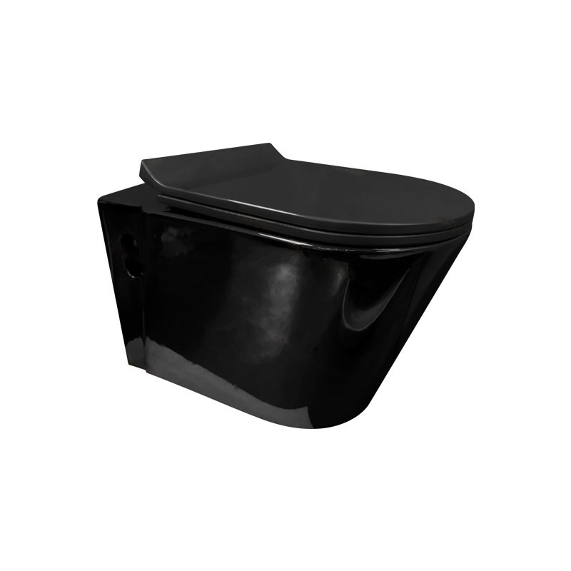 LT-442W-CG-BL black wall-hung-toilets