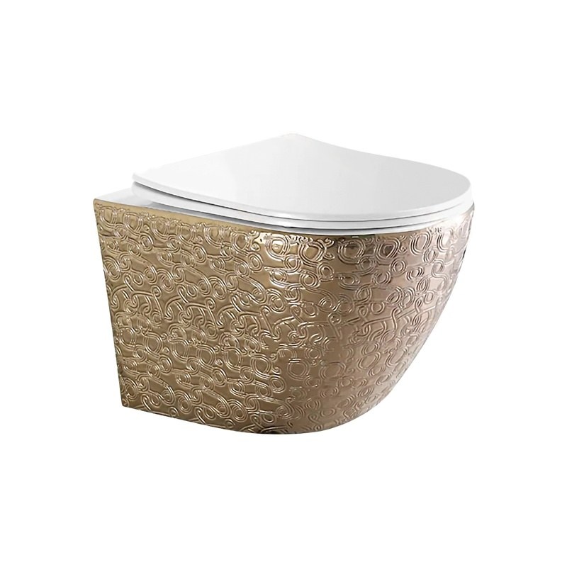 LT-401WA-GI-GW4 gold wall-hung-toilets