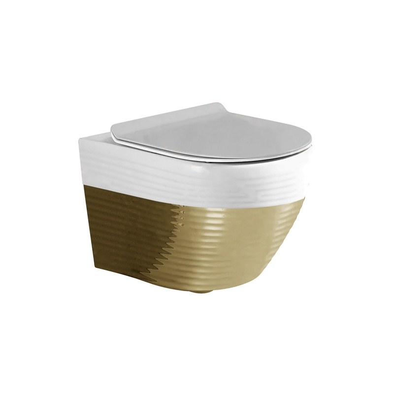 LT-WHT4002-GI-GDW1 colored wall-hung-toilets