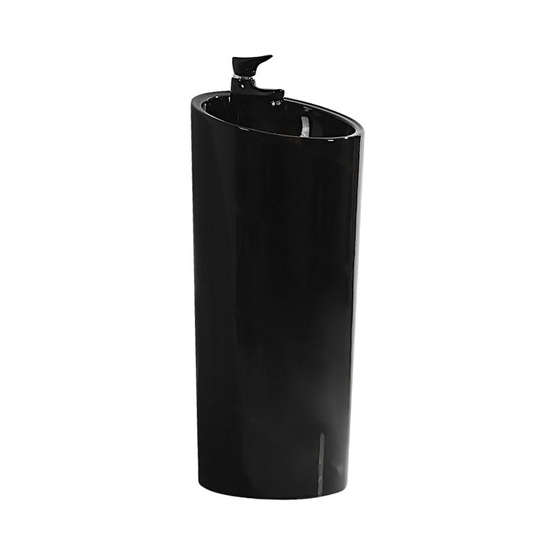 LT-305A-CG-BL black pedestal-basins