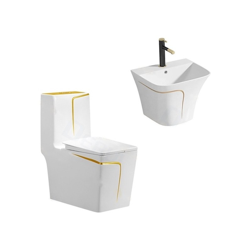 LT-1109-CG-GL-----LT-587-CG-GL white two-piece-toilet-suites