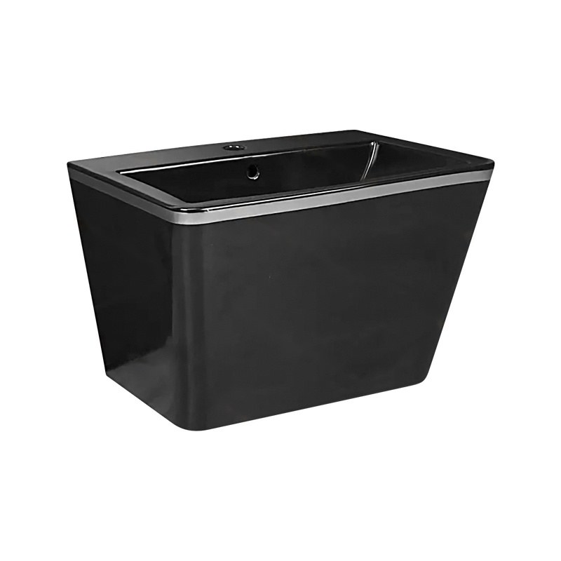 LT-503-CG-BLSL black wall-hung-basins