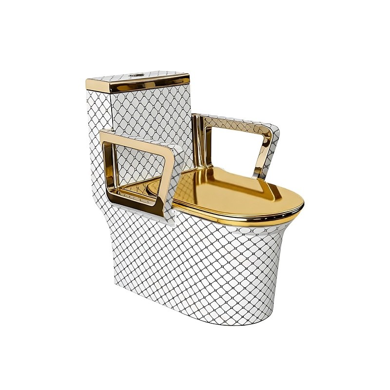 LT-1243-GID-WG patterned one-piece-toilets