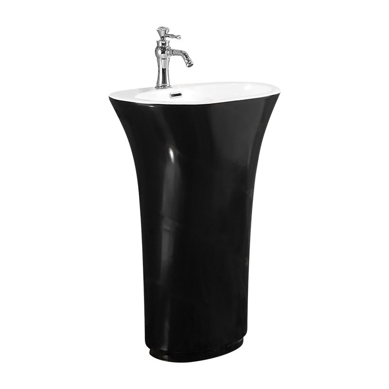 LT-315-CG-BLW black pedestal-basins