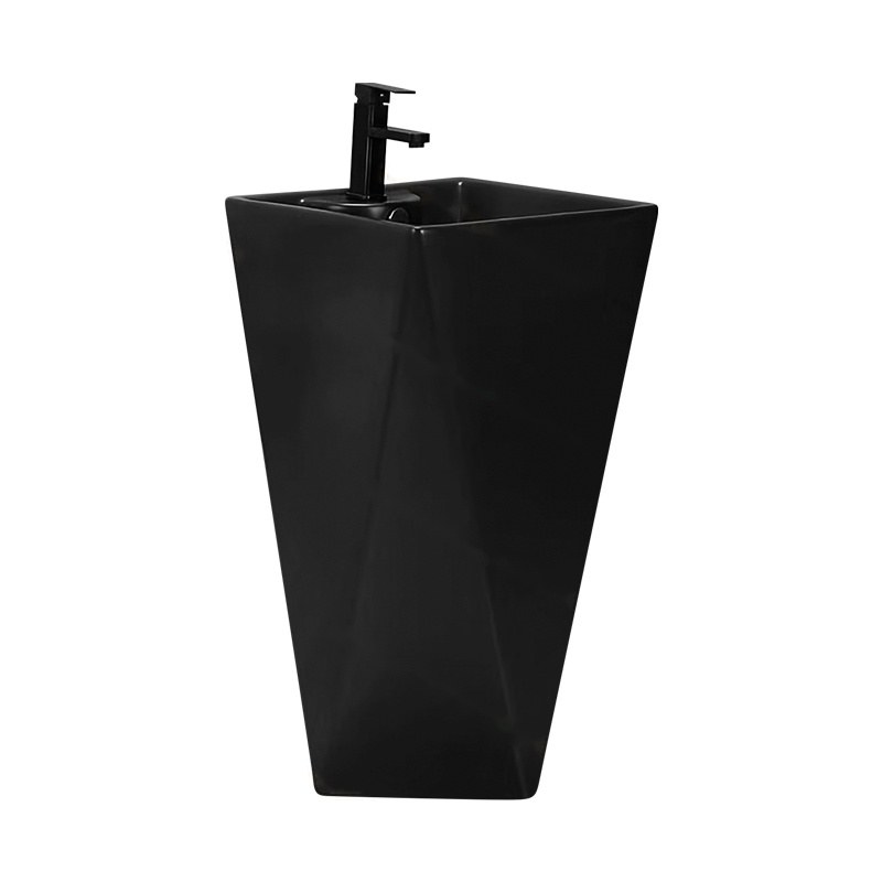 LT-307-M-BL black pedestal-basins