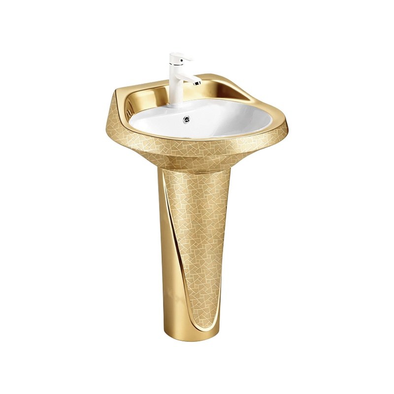 LT-314P-GID-G6 gold pedestal-basins