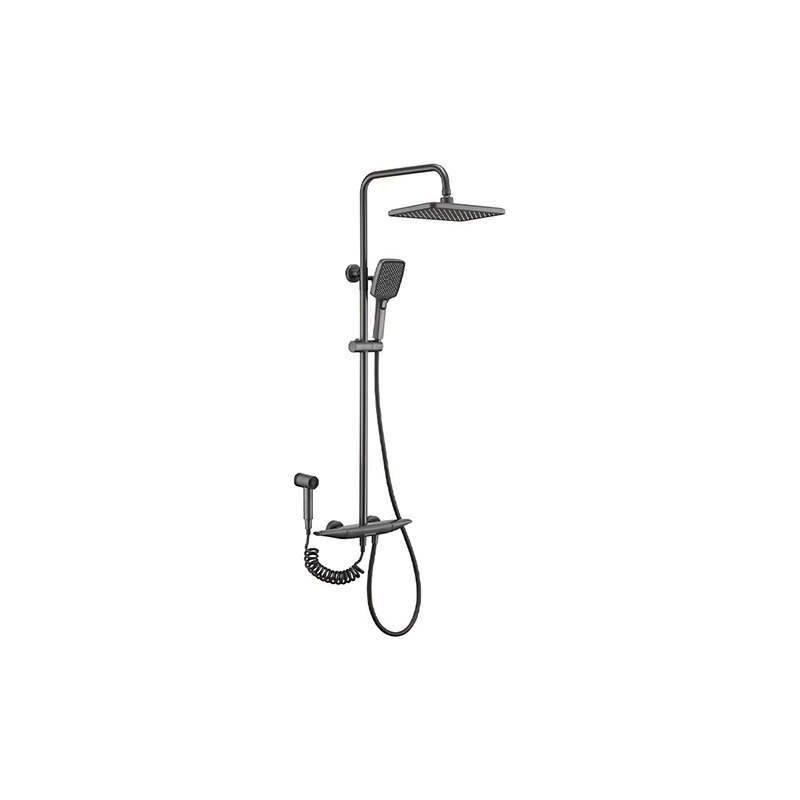 LT-10074-BRA-YTLYHS shower set, shower system, complete shower kit