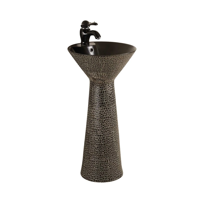 LT-333-HE-M-CT-1 black pedestal-basins