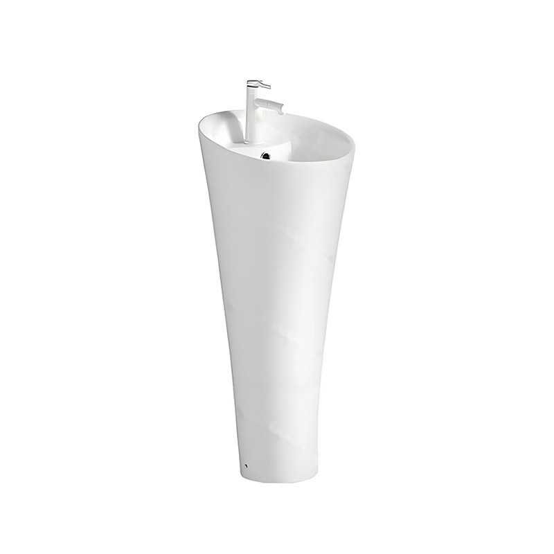LT-313 white pedestal-basins