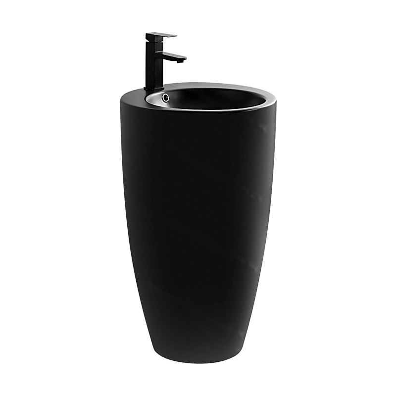 LT-311-M-BL black pedestal-basins